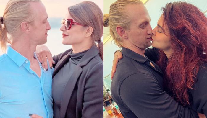 Read more about the article Aashka Goradia Shares A Passionate Kiss With Her Husband, Brent, Parents-To-Be Twin In Black Outfits