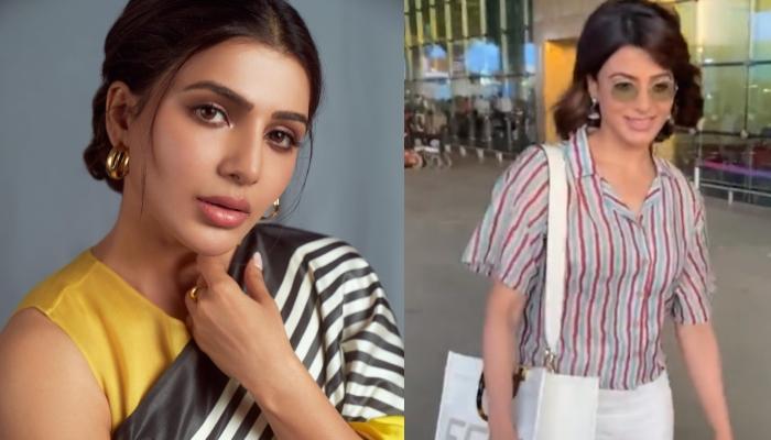 Samantha Ruth Prabhu Opts For A Casual Look At The Airport, Styles It With  A Tote Worth Rs. 2 Lakhs