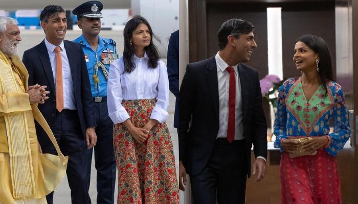 UK’s PM, Rishi Sunak’s Wife, Akshata Murty Dons A Floral-Printed Dress Worth Rs. 72K At G20 Dinner