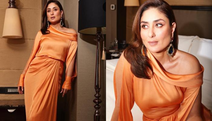 Kareena Kapoor Looks Sexy In Satin Co-Ord Set Worth Rs. 14K, Styles It With Swarovski Pearl Earrings