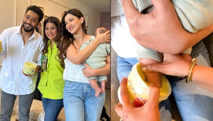 Gauahar Khan And Zaid Darbar Get Their Baby Boy, Zehaan’s Hand-Feet Impression, And It’s Unmissable