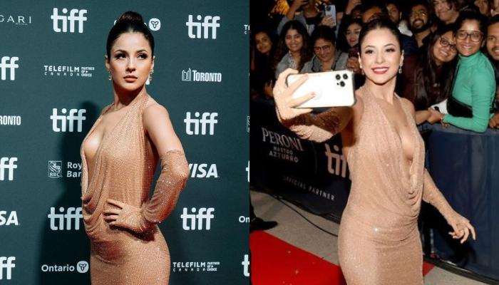 Shehnaaz Gill Dons A Backless Gown With Plunging Neckline At TIFF, Grabs Eyeballs With Her Sexy Look