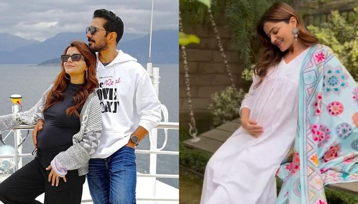 Rubina Dilaik First-Time Flaunts Her Baby Bump In White Anarkali Suit Post Announcing Her Pregnancy