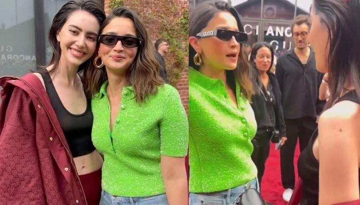 Read more about the article Alia Bhatt Faces Criticism For Chewing While Talking To Thai Actress, Davika Hoorne At Gucci Show