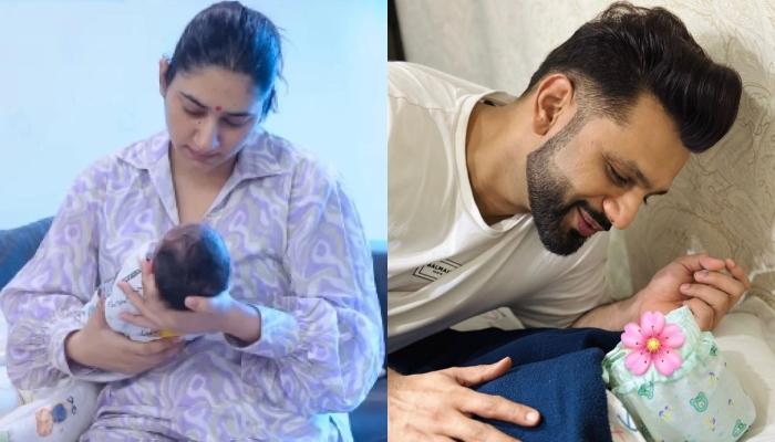 Disha Parmar Shares A Glimpse Of Rahul Vaidya’s 1st B’Day With Their Newborn Baby At The Hospital