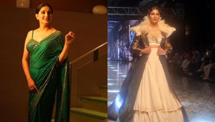 You are currently viewing Sapna Choudhary Walks The Ramp At GICW, Slays In A Co-Ord Set Teamed With A Fur-Detailed Cape