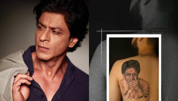 Shah Rukh Khan Reacts Cutely To A Fan Who Got His Face Inked As ‘Jawan’ Crosses 1000 Crore Mark
