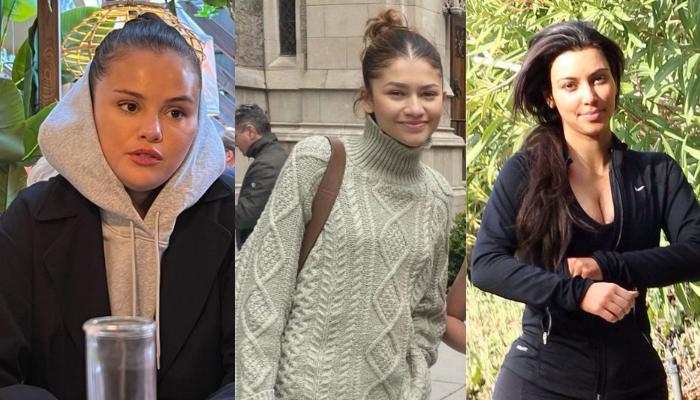 Hollywood A-List Celebs' Unfiltered Beauty: From Kim K, Selena To Zendaya, And More, Without Makeup