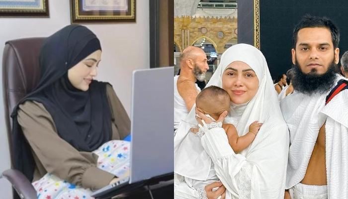 Read more about the article New Mommy, Sana Khan Reveals She Manifested A Family Photo With Husband And Son, Infront Of Kaaba