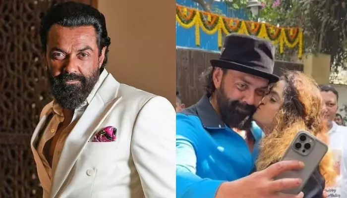 Bobby Deol Stays Calm While Obliging A Fan Who Kissed Him Abruptly During His B’Day Celebration