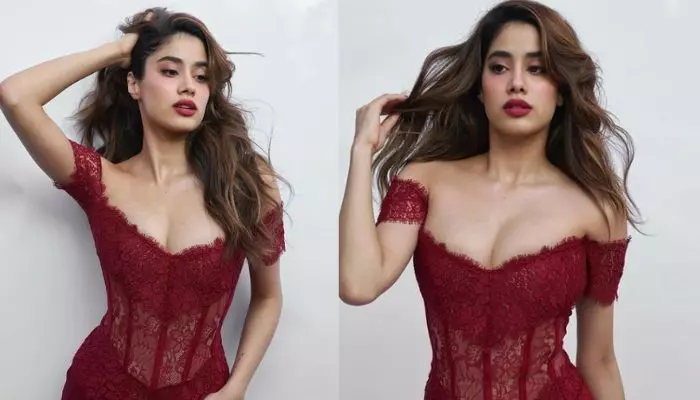 House of Silk Ruth Lace Bodysuit in Red