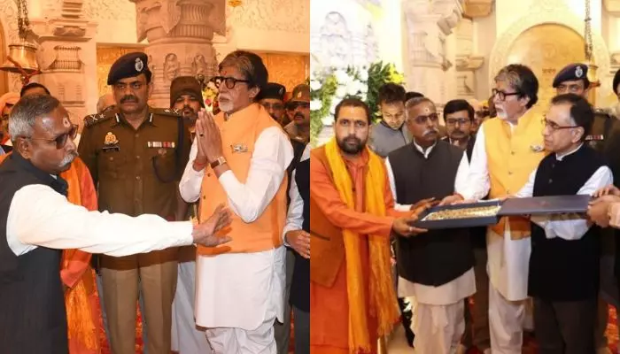 Amitabh Bachchan Makes Second Visit To Ayodhya Ram Mandir, Offers Prayers And Donates Gold Jewellery