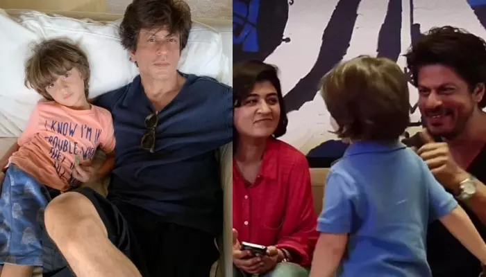Shah Rukh Khan Cutely Adores L'il AbRam In The Middle Of An Interview In Old Video, Netizens React