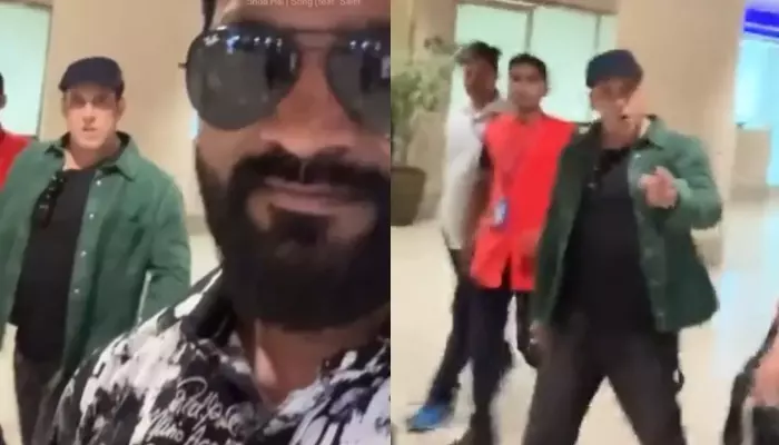 Salman Khan Gives A Death Stare To A Fan Who Tries To Take A Selfie Video With Him, Netizens React