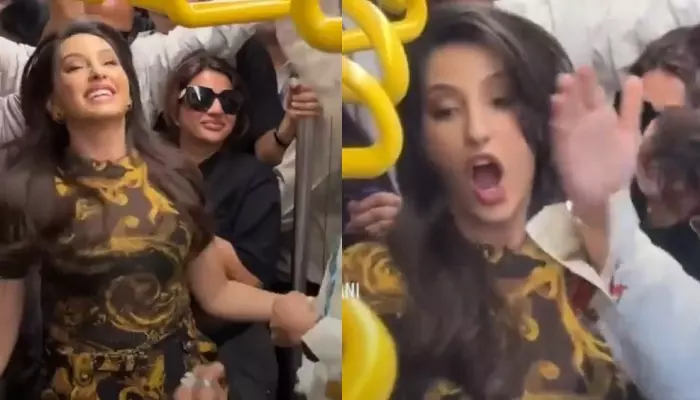 Nora Fatehi Travels In Mumbai Metro, Twerks And Does Vulgar Dance In A Bodycon Outfit, Gets Slammed