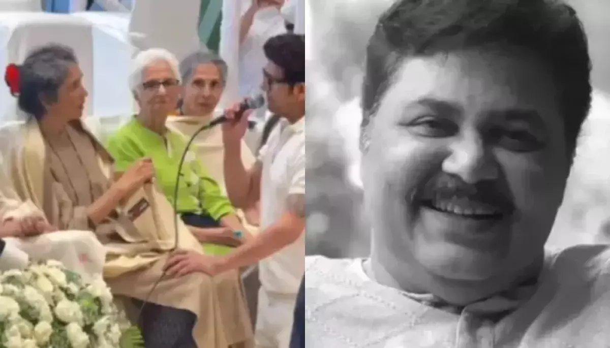 Satish Shah’s devastated wife Madhu sings her favorite song with Sonu Nigam at the actor’s prayer meeting Satish Shah’s devastated wife Madhu sings her favorite song with Sonu Nigam at the actor’s prayer meeting