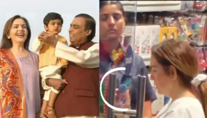 Nita Ambani Video Calls Eldest Grandson, Prithvi Before Purchasing Toy For Him From A Toy Store