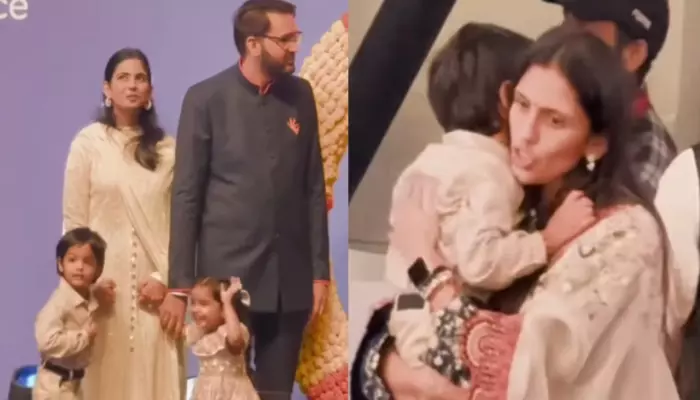 Isha Ambani-Anand Piramal's Kids Enjoy Event, 'Mami' Shloka Comforts Little One Startled By Noise