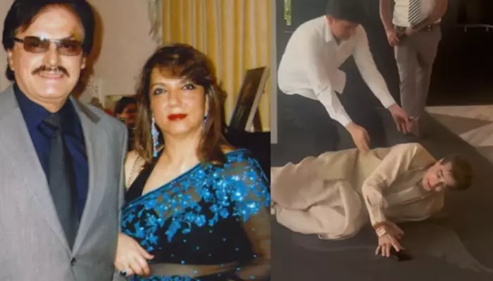 Jeetendra Slips And Falls At Zarine Khan's Prayer Meeting Netizens Say, 'Iss Umar Mei..'