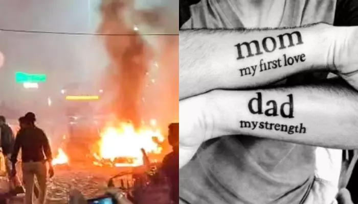 Delhi Red Fort Blast, Grieving Father Identifies His Son With Tattoos Dedicated To Wife And Parents