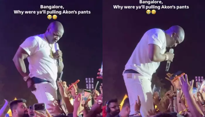 Akon Bengaluru Concert Turns Into Bullying As Fans Pull Down His Pants, Singer Gave Angry Stares