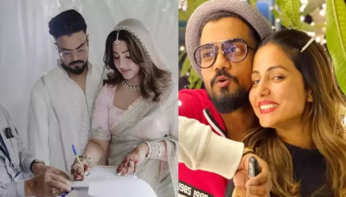 Hina Khan and longtime boyfriend Rocky Jaiswal Married, image size:1200x685