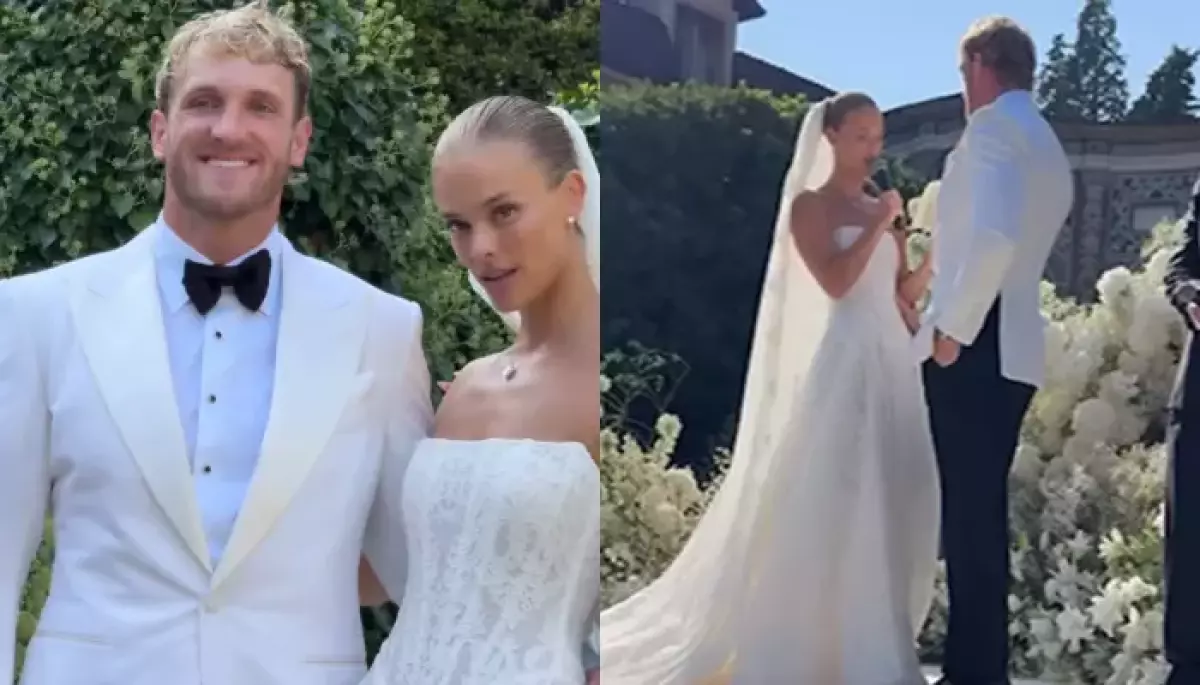 Model, Nina Agdal And WWE Star, Logan Paul Get Married In A Romantic
