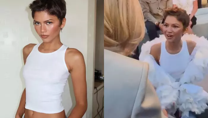 Zendaya Called 'Rude' For Not Standing Up To Greet First Lady Of France At Louis Vuitton Show