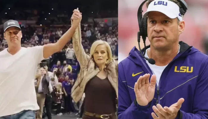 LSU's Lane Kiffin Holds Hands With Kim Mulkey As Ole Miss Wins CFP Game Without Him, Fans React