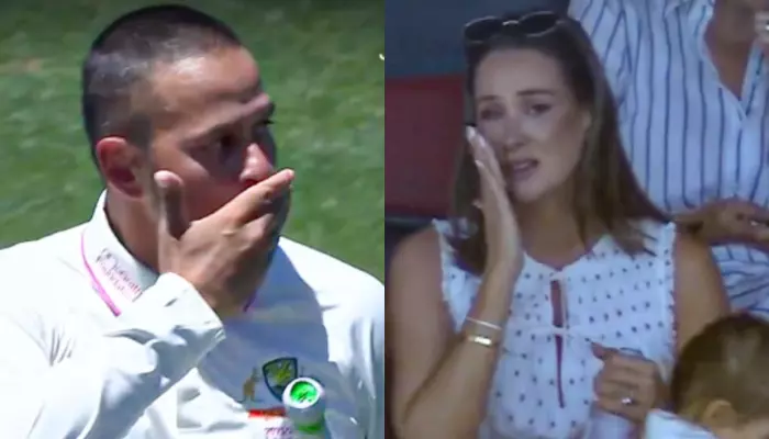 Australian Cricketer Usman Khwaja Becomes Emotional Seeing Wife Rachel Cry During His Last Match