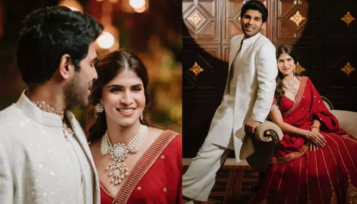 Allu Sirish & Nayanika Reddy To Twin With Customised Wedding Attire, Chose Anamika Khanna's Ensemble
