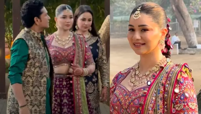 Sara Tendulkar Wore Mirror-Work Gujarati Lehenga For 'Bhai' Arjun Tendulkar's Mehendi, Dons Parandi