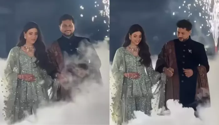 Kuldeep Yadav's Bride, Vanshika Chadha Dazzles In Elegant Grey Lehenga At Their Sangeet Ceremony