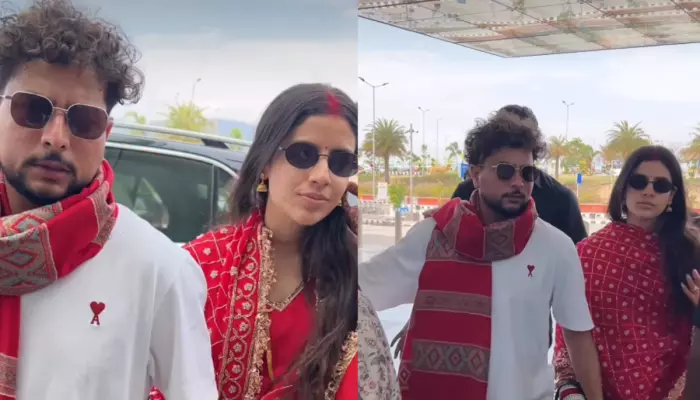 Kuldeep Yadav Makes First Appearance With Wife Vanshika Chadha, She Is Seen Wearing Sindoor, Chooda