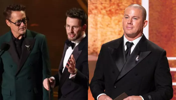 Oscars 2026: Robert Downey Gifts Chris Evans Channing Tatum's 'Thong', Fans Call It A 'Strange Bit'