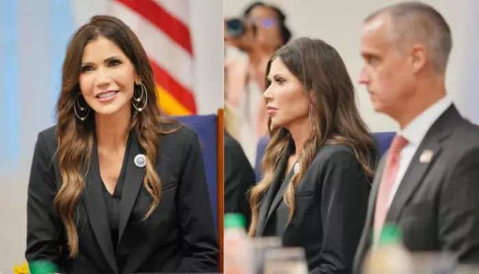 Kristi Noem Gets Slammed After New Photos Of Her With Corey Lewandowski Surface Amid Affair Buzz