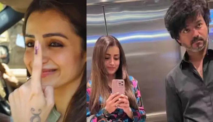 Trisha Krishnan Shows Support To Vijay Thalapathy After Casting Her Vote, Fans Say, 'Sister In Law'