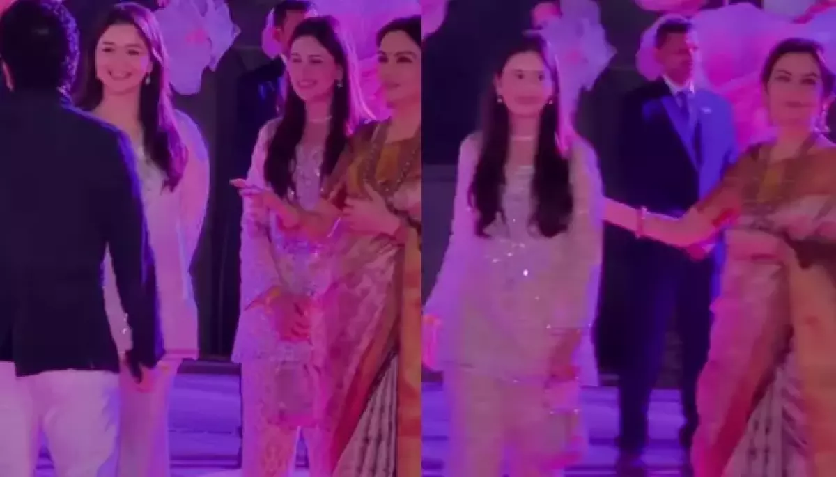 Sachin Tendulkar’s ‘Bahu’, Saaniya Makes 1st Appearance After Marriage, Greets Nita Ambani At NMACC