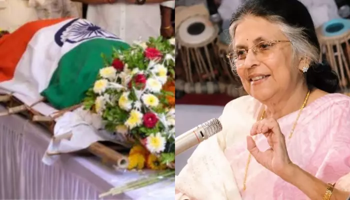 Suman Kalyanpur's Mortal Remains Wrapped In The Indian Tricolour, Legendary Singer Laid To Rest