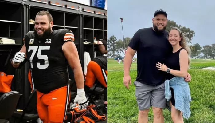 Who Is Joel Bitonio's Wife? Meet Courtney, His College Sweetheart, As He Retires Post 12 NFL Seasons
