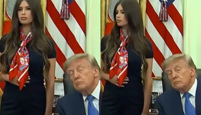 Mystery Woman Accused Of Waking Donald Trump By Touching Secret Device In Her Belly, 'I'm Pregnant'