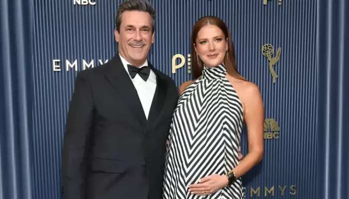 Jon Hamm's Wife Anna Debuts Baby Bump At Emmys 2026, Actor Once Said He'd Be A 'Terrible Father'